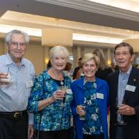 George and Ellie Noskey posing for photo with Fred and Helen Brenner